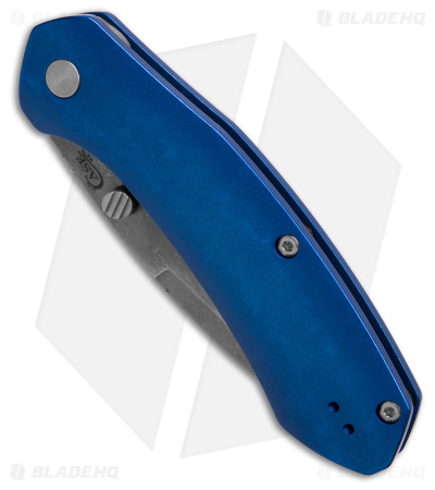 Case Cutlery Westline Liner Lock Knife  Blue Aluminum (3.4" Stonewash) 36552