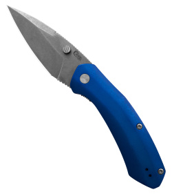 Case Cutlery Westline Liner Lock Knife  Blue Aluminum (3.4" Stonewash) 36552