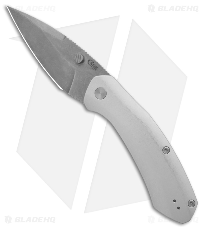 Case Cutlery Westline Liner Lock Knife Silver Aluminum (3.2" Stonewash) 36553