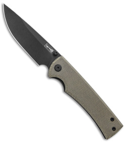 Chaves Liberation 229 Frame Lock Knife Green Micarta (3.75" Black M390)