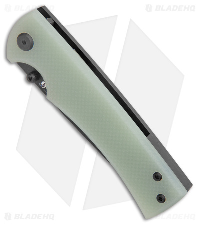 Chaves Liberation 229 Drop Point Frame Lock Knife Jade G-10 (3.75" Black PVD)