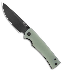 Chaves Liberation 229 Drop Point Frame Lock Knife Jade G-10 (3.75" Black PVD)