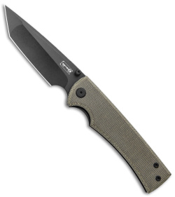 Chaves Liberation 229 Tanto Frame Lock Knife Green Micarta (3.75" Black M390)