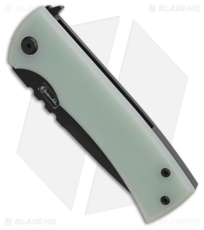 Chaves Redencion 229 Kickstop Drop Point Knife Jade G-10 (3.63" Black)