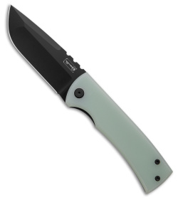 Chaves Redencion 229 Kickstop Drop Point Knife Jade G-10 (3.63" Black)