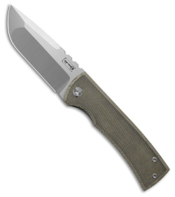 Chaves Redencion 229 Kickstop Drop Point Knife Green Micarta (3.63" Satin)