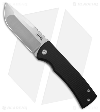 Chaves Redencion 229 Kickstop Drop Point Knife Black G-10 (3.63" Satin)