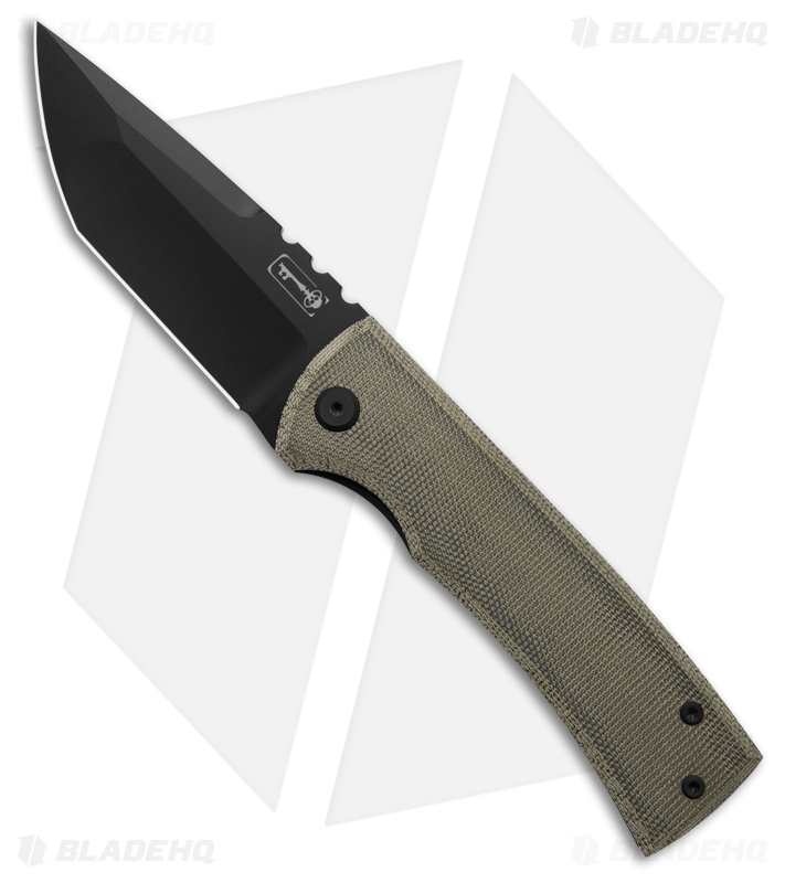 Chaves Knives Redencion 229 Kickstop Green Micarta Black