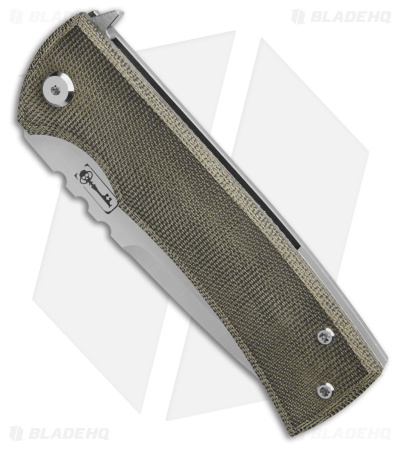 Chaves Redencion 229 Kickstop Tanto Knife Green Micarta (3.63" Satin)