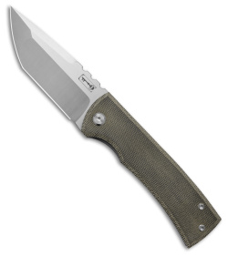 Chaves Redencion 229 Kickstop Tanto Knife Green Micarta (3.63" Satin)