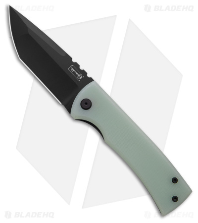 Chaves Redencion 229 Kickstop Tanto Knife Jade G-10 (3.63" Black)