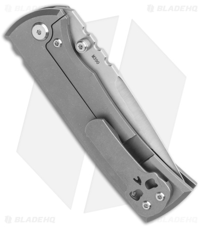 Chaves Ultramar Redencion 229 Drop Point Knife Bead Blast Ti (3.63" Belt Satin)