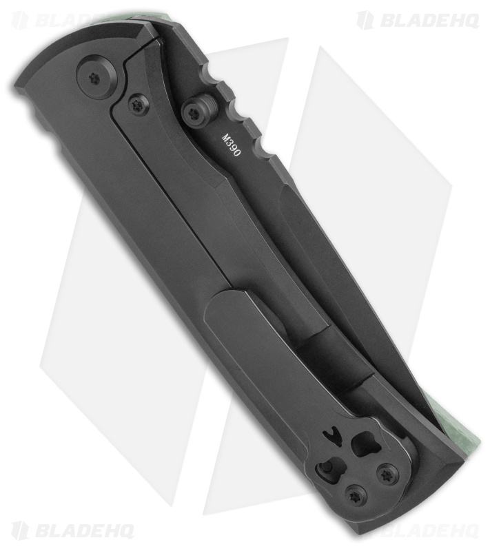 Chaves Redencion 229 Frame Lock Knife Jade G-10/Ti (3.63" Black PVD)