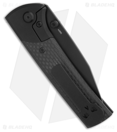 Chaves Scapegoat Street Frame Lock Knife Black Ti/CF (3.5" Black PVD) BHQ
