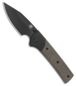 Chaves Scapegoat Street Frame Lock Knife Black Ti/Green Micarta (3.5&quot; PVD) BHQ | 147865