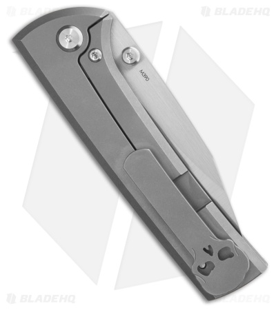 Chaves Scapegoat Street Frame Lock Knife Gray Titanium (3.5" Satin)