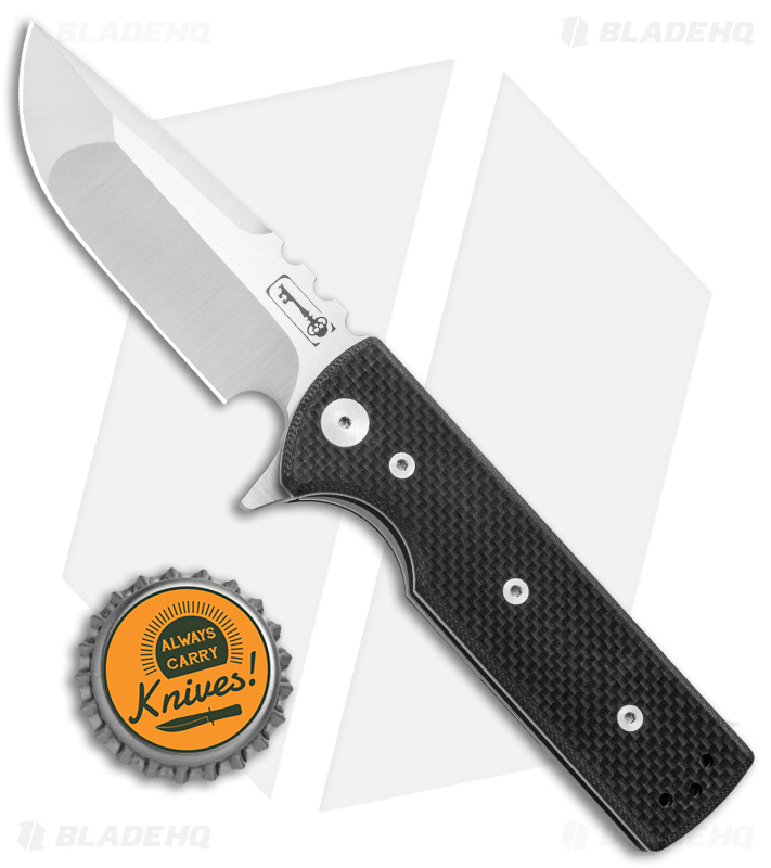 Chaves T.A.K. Liner Lock Knife Drop Point Black G-10 (2.75" Satin M390)