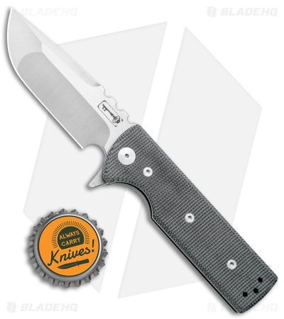 Chaves Ultramar T.A.K. Liner Lock Knife Drop Point Black Micarta (2.75" Satin)