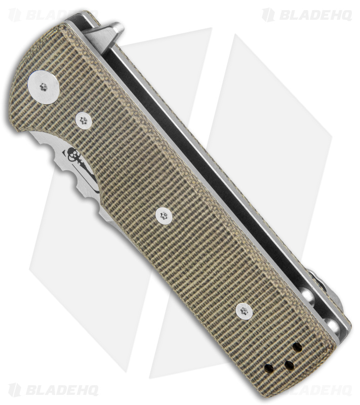 Chaves T.A.K. Liner Lock Knife Drop Point Green Micarta (2.75" Satin)