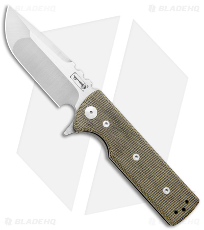 Chaves T.A.K. Liner Lock Knife Drop Point Green Micarta (2.75" Satin)