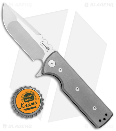 Chaves T.A.K. Liner Lock Knife Drop Point Titanium (2.75" Satin M390)