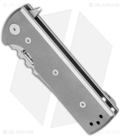 Chaves T.A.K. Liner Lock Knife Drop Point Titanium (2.75" Satin M390)