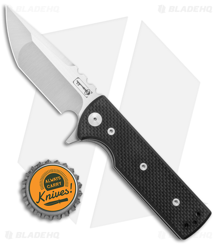 Chaves T.A.K. Liner Lock Knife Tanto Black G-10 (2.75" Satin M390)