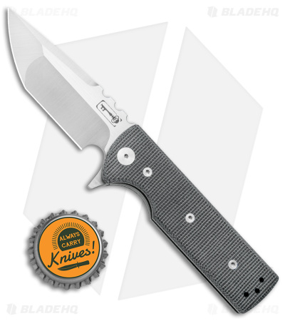 Chaves T.A.K. Liner Lock Knife Tanto Black Micarta (2.75" Satin M390)