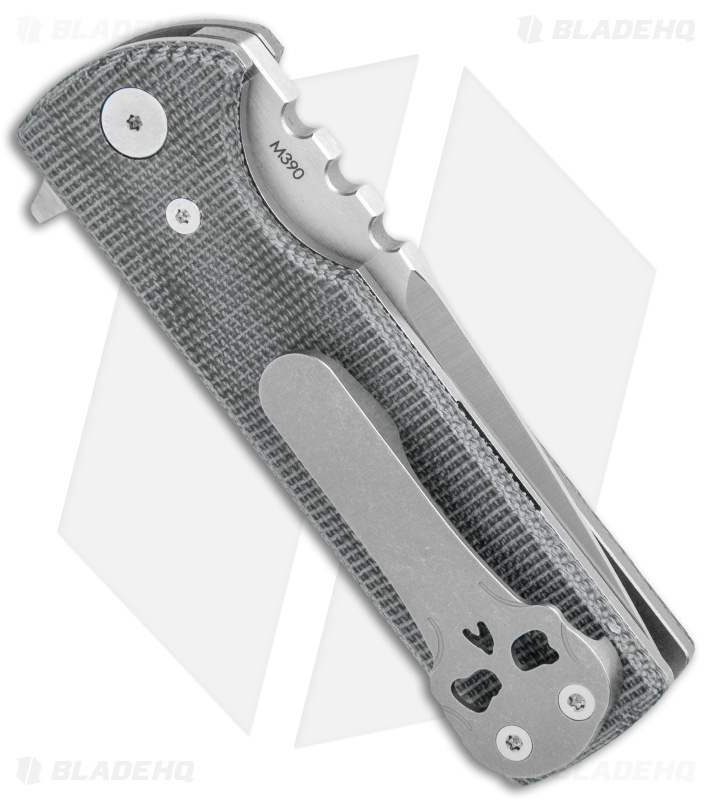 Chaves T.A.K. Liner Lock Knife Tanto Black Micarta (2.75" Satin M390)