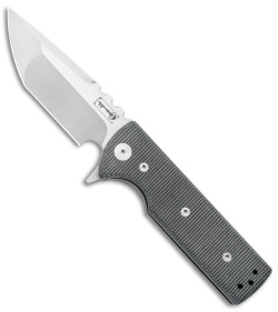 Chaves T.A.K. Liner Lock Knife Tanto Black Micarta (2.75" Satin M390)