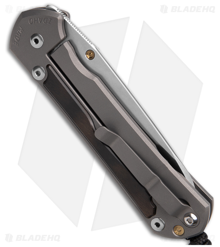 Chris Reeve Large Sebenza 31 MagnaCut Inlay Macassar Ebony (3.625" Stonewash)