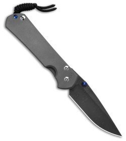 Chris Reeve Large Sebenza 31 LH Frame Lock Knife Titanium (3.6" Damascus)