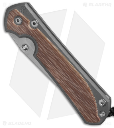 Chris Reeve Large Sebenza 31 Tanto Natural Canvas Micarta (3.6" Stonewash)