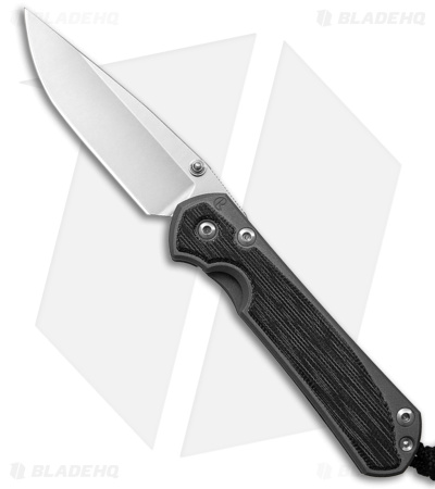 Chris Reeve Small Sebenza 31 MagnaCut Knife Black Micarta (2.94" Stonewash)