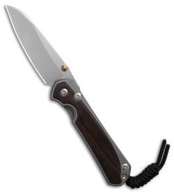 Chris Reeve Small Sebenza 31 Insingo Frame Lock Macassar Ebony (3" Stonewash)