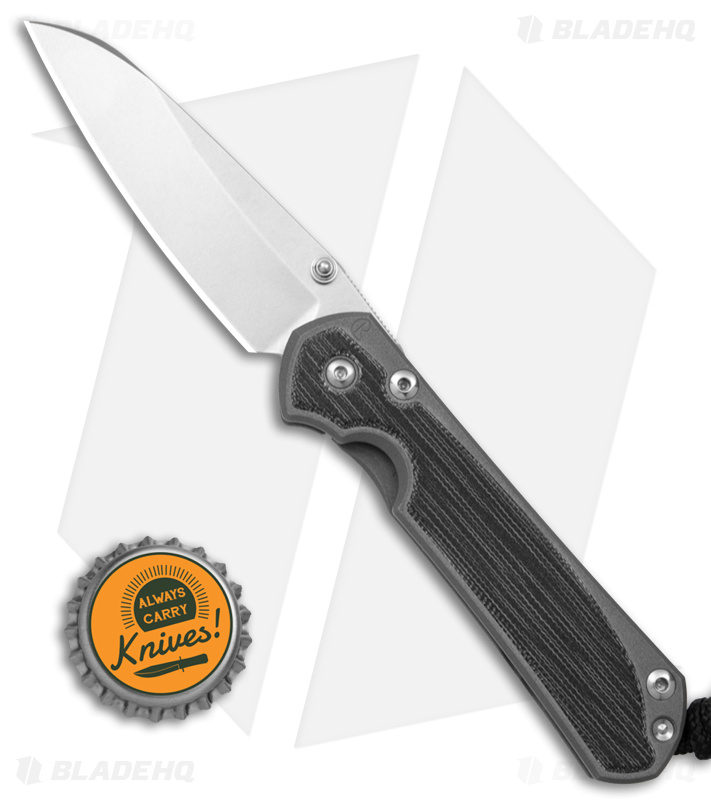 Chris Reeve Small Sebenza 31 Insingo Knife Black Micarta (2.94" Stonewash)