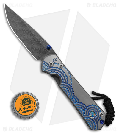 Chris Reeve Small Sebenza 31 Unique Graphic Triple Mosaic Opal (3" Damascus) 