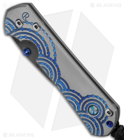 Chris Reeve Small Sebenza 31 Unique Graphic Triple Mosaic Opal (3" Damascus) 