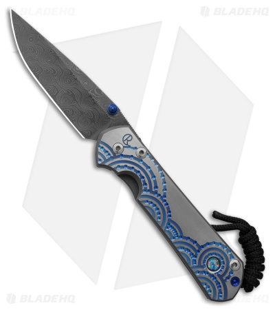 Chris Reeve Small Sebenza 31 Unique Graphic Triple Mosaic Opal (3" Damascus) 