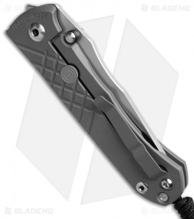 Chris Reeve Umnumzaan MagnaCut Tanto Frame Lock Knife Titanium (3.7" Stonewash)