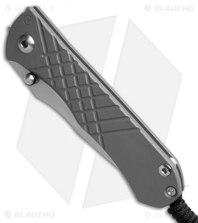 Chris Reeve Umnumzaan MagnaCut Tanto Frame Lock Knife Titanium (3.7" Stonewash)