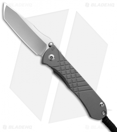 Chris Reeve Umnumzaan MagnaCut Tanto Frame Lock Knife Titanium (3.7" Stonewash)