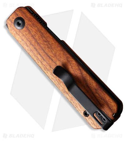 CIVIVI Sendy Liner Lock Knife Guibourtia Wood (2.8" Black SW) C21004A-2