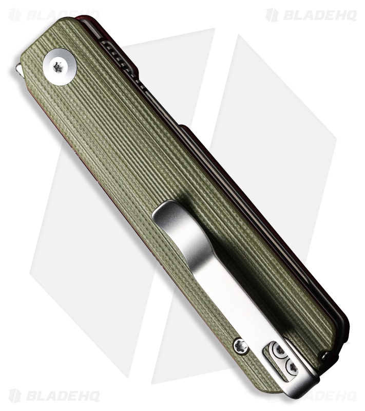 CIVIVI Sendy Liner Lock Spey Point Knife Green/Red G-10 (2.8" Satin) C21004B-1