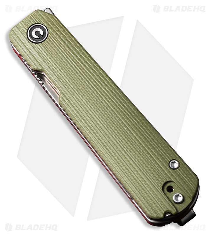 CIVIVI Sendy Liner Lock Spey Point Knife Green/Red G-10 (2.8" Satin) C21004B-1