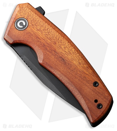CIVIVI Regulatron Liner Lock Knife Guibourtia Wood (2.9" Black SW) C23006-3
