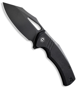 CIVIVI BullTusk Liner Lock Knife Black G-10 (3.5" Black Stonewash) C23017-1