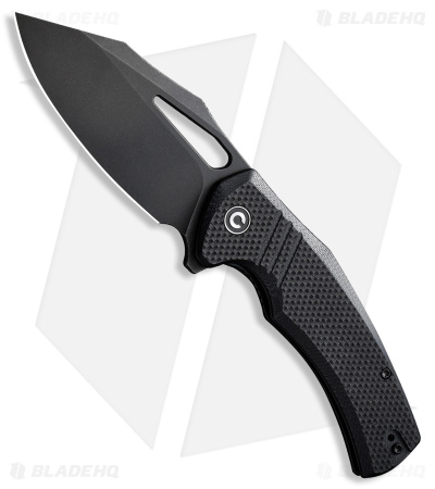 CIVIVI BullTusk Liner Lock Knife Black G-10 (3.5" Black Stonewash) C23017-1