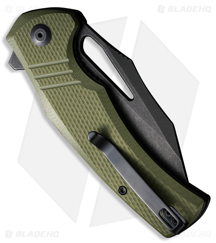 CIVIVI BullTusk Liner Lock Knife Green G-10 (3.5" Black Stonewash) C23017-2