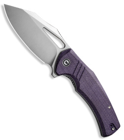 CIVIVI BullTusk Liner Lock Knife Purple Micarta (3.5" Satin) C23017-3